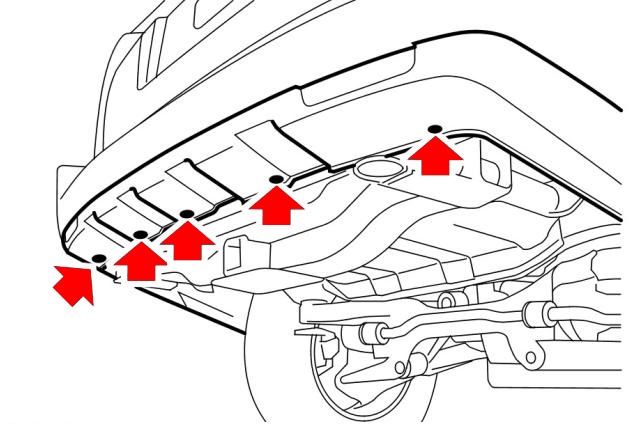 diagram of rear bumper Land Rover Range Rover III (2002-2012)